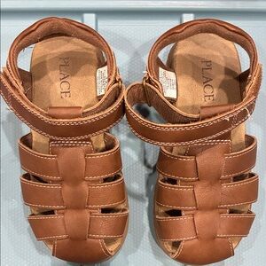 The Children's Place Brown Leather Sandals